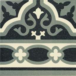 Напольная плитка Mainzu Florentine Cenefa Black 20x20