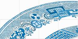 Панно Bardelli Blue Willow 8 BE 40x80 (комплект)