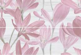 Панно Kerama Marazzi Сады Форбури 13012R-A-B-3F Крокус Розовый Обрезной 60x89,5 (комплект)