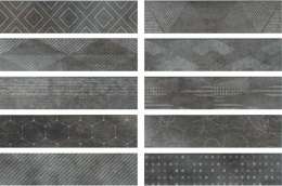 Настенная плитка CIR Docklands Freeport Mix Black 8,6x35