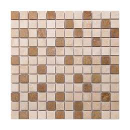 Мозаика Chakmaks Anatolian Stone 23x23 Light Noce (2,3x2,3) 30,5x30,5
