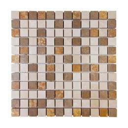 Мозаика Chakmaks Anatolian Stone 23x23 Santal (2,3x2,3) 30,5x30,5