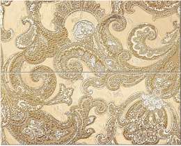 Панно Azori Sfumato Beige Paisley 40,2х50,5 (комплект)