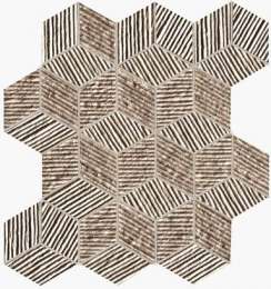 Мозаичный декор FAP Lumina Glam Taupe Cube Mosaico 22,5x26