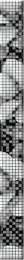 Бордюр Cersanit Black&White Черный стекло 4x44